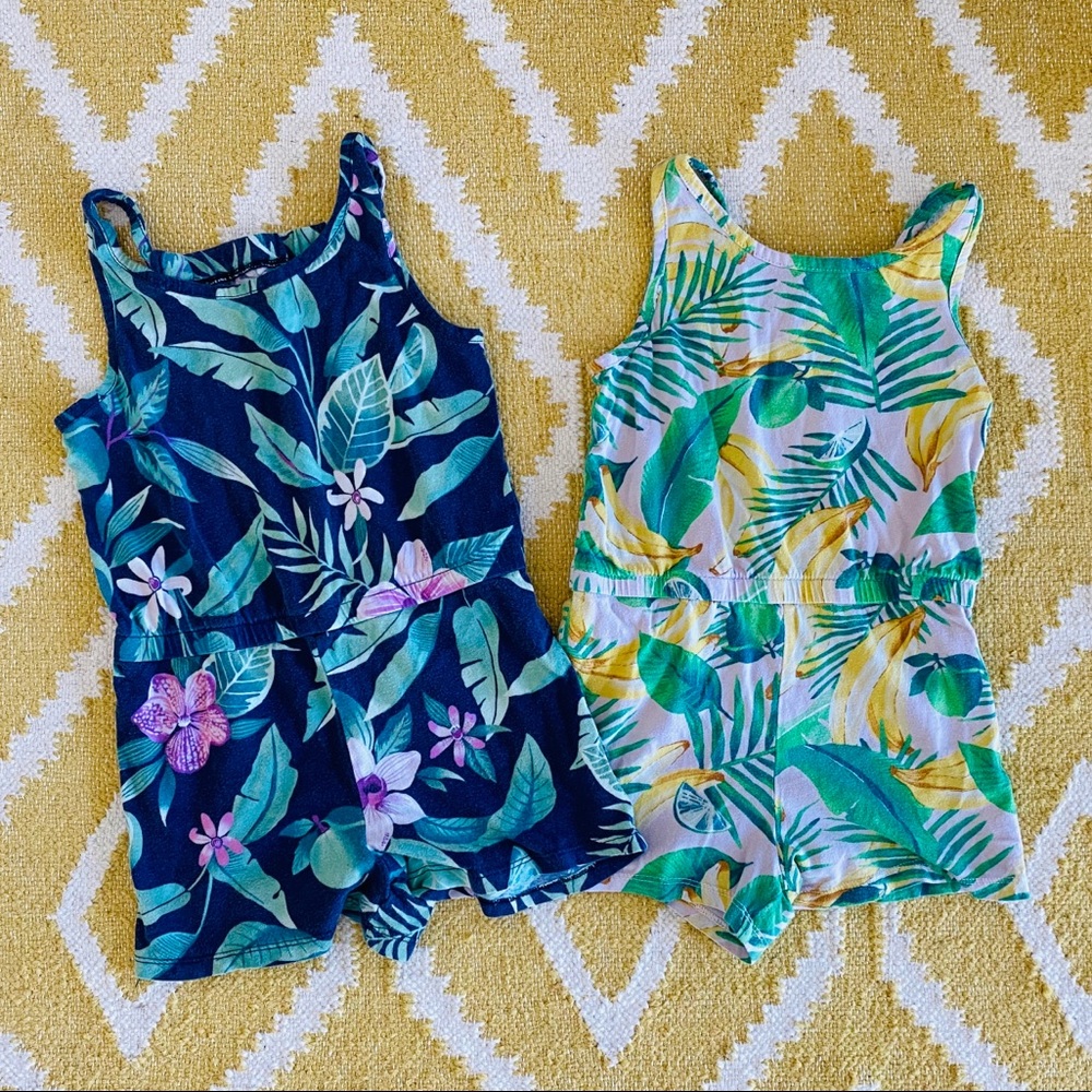 Old Navy Floral Rompers Small (6-7)